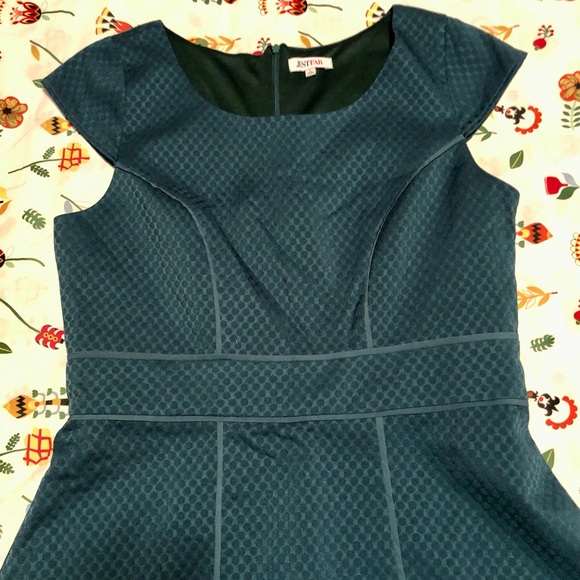 JustFab dress in teal.   Size L.  Excellent condition. - Picture 5 of 6